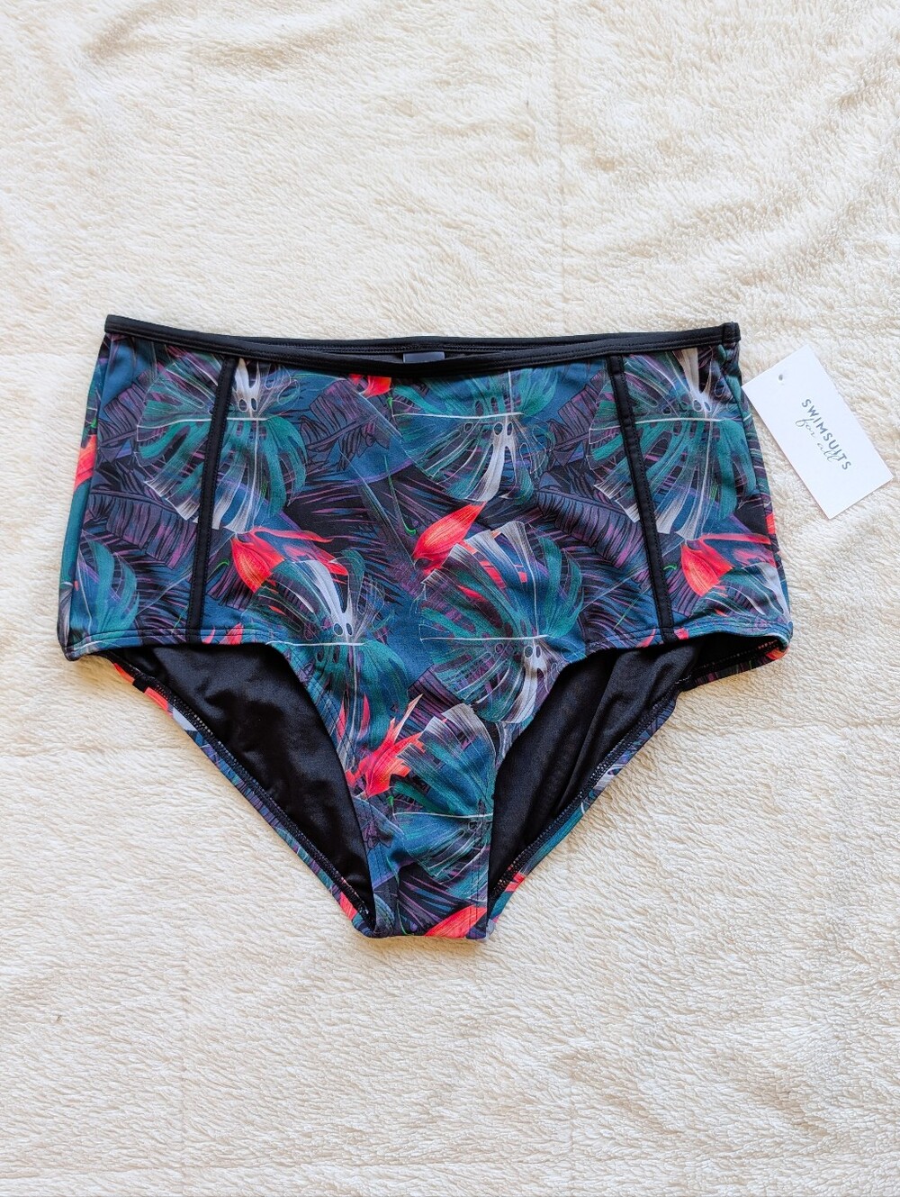 Swimsuits For All Fauna Print Tummy Control Bikini Swim Bottoms